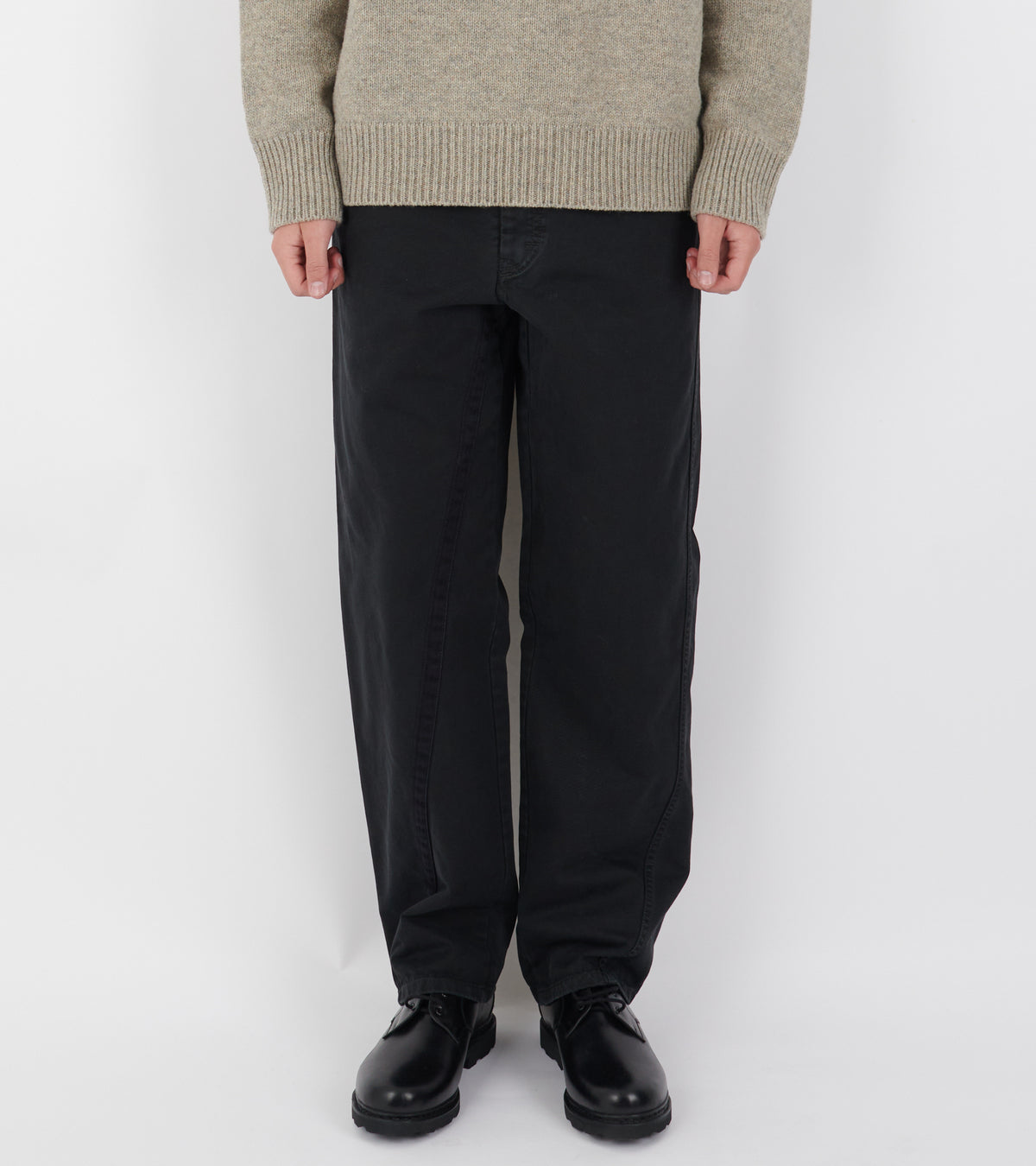 Cotton Trousers Black