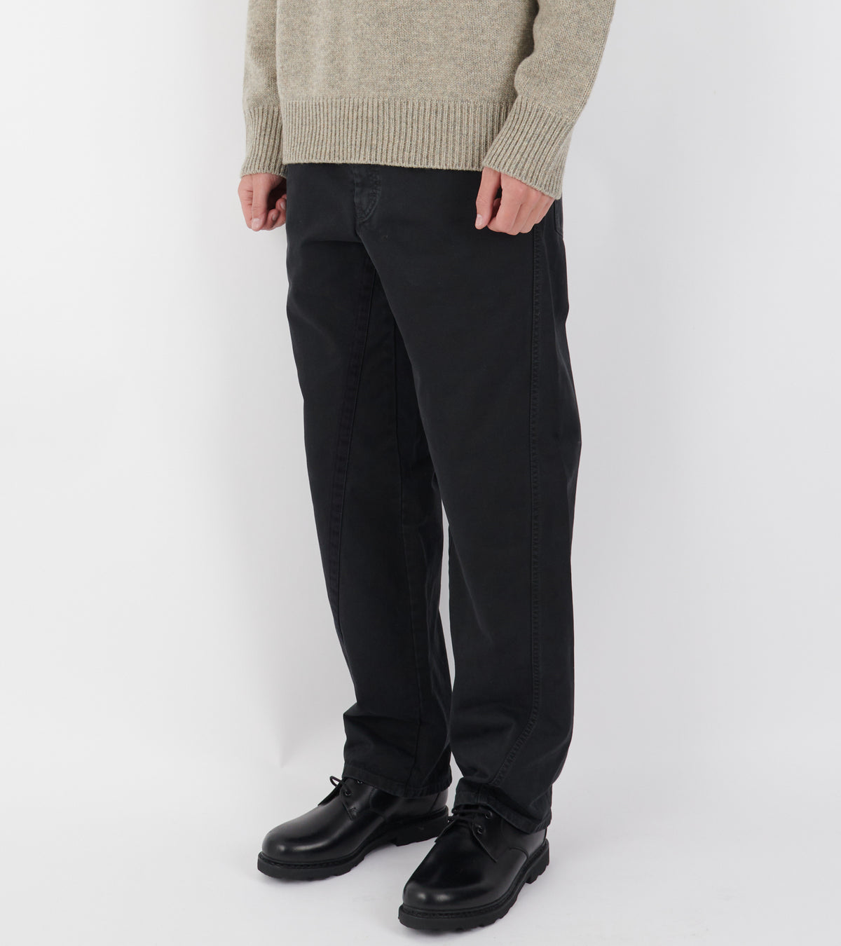 Cotton Trousers Black