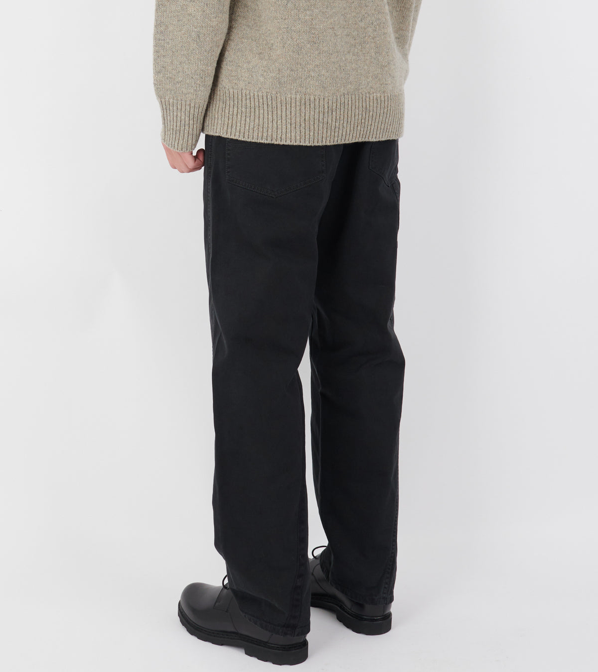 Cotton Trousers Black