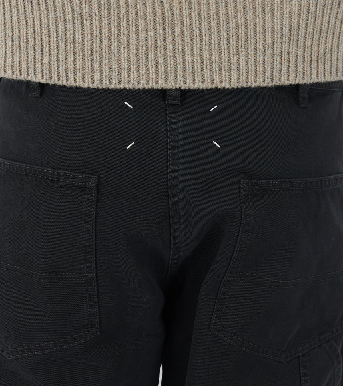 Cotton Trousers Black
