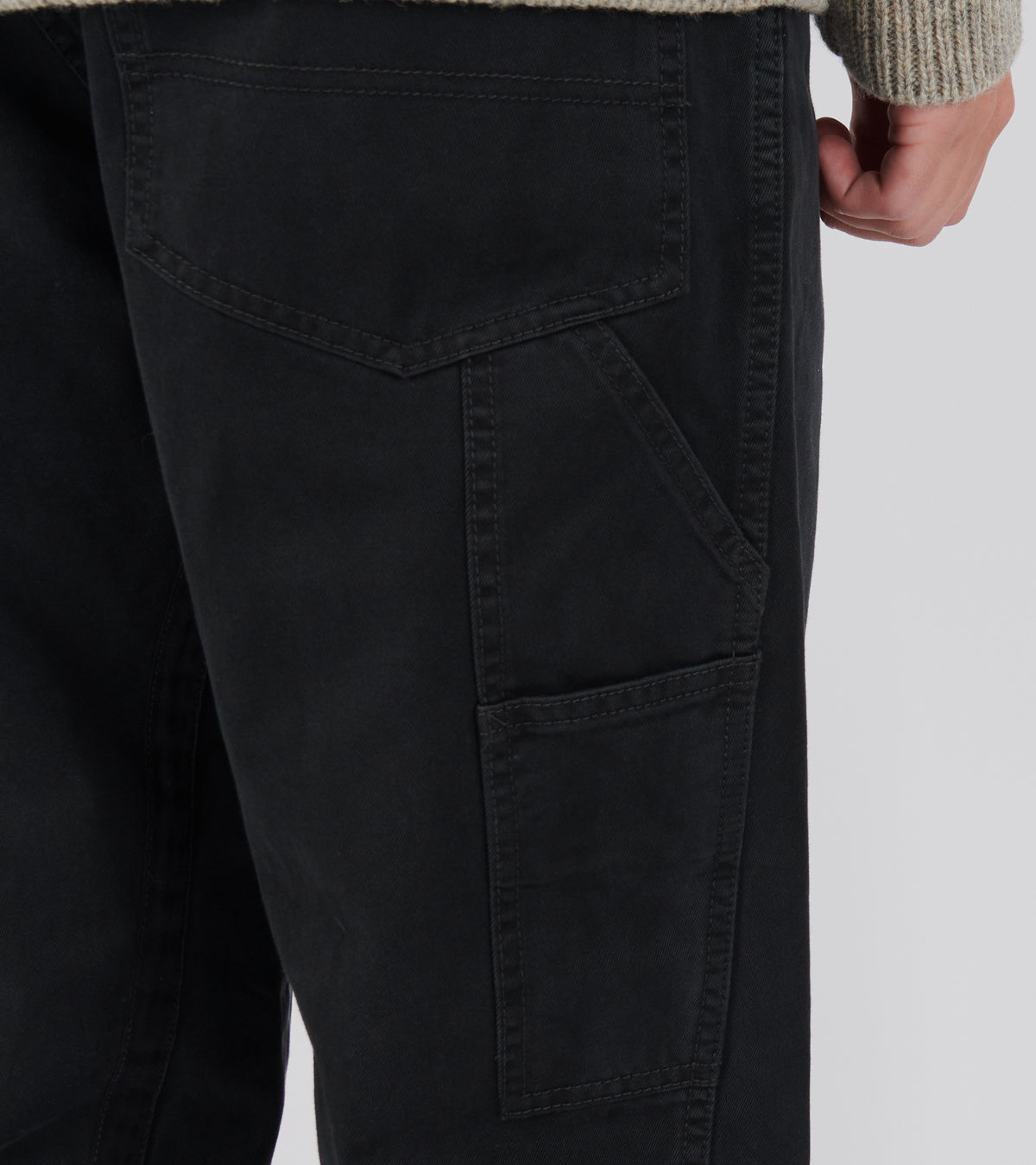 Cotton Trousers Black