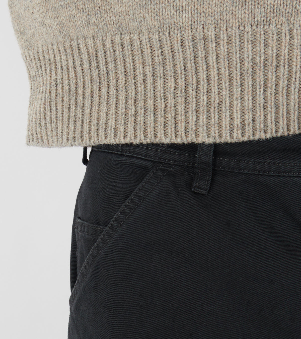 Cotton Trousers Black