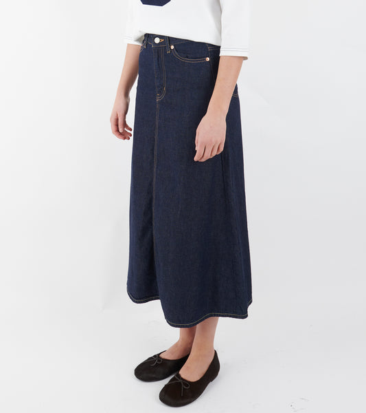 5 Pocket Maxi Skirt Denim