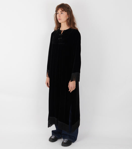 Carmen LS Long Dress Black