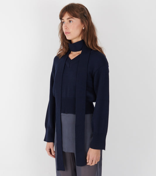 Nanna Knit Sweater Navy