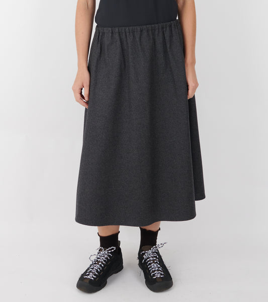 Bianca HW Below Knee Skirt Grey