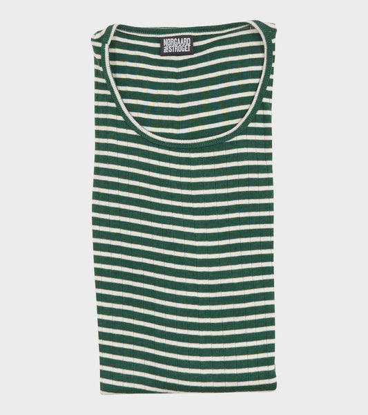 101 Rib Bottle Green/Ecru