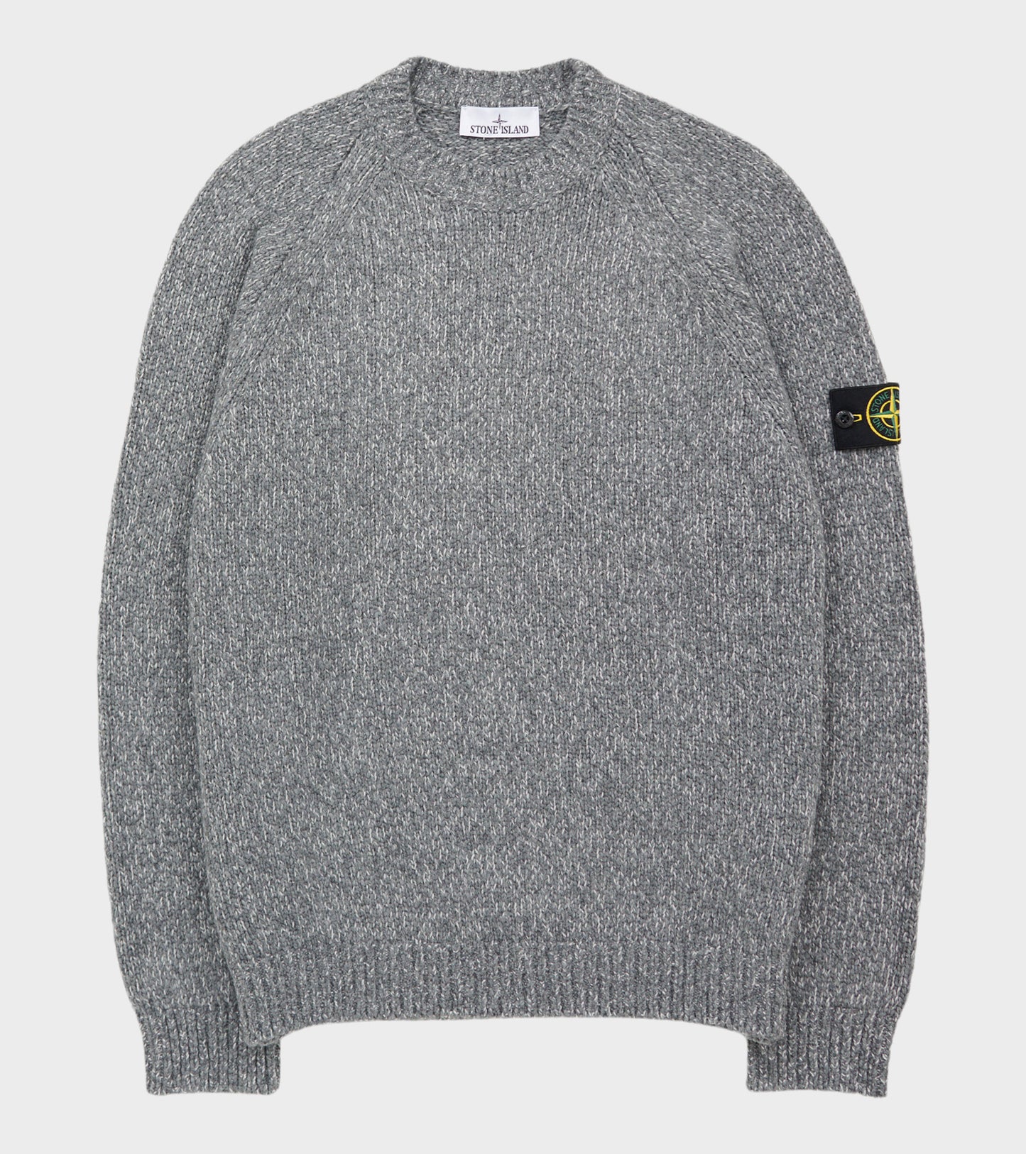 Wool Mix Crewneck Grey Melange