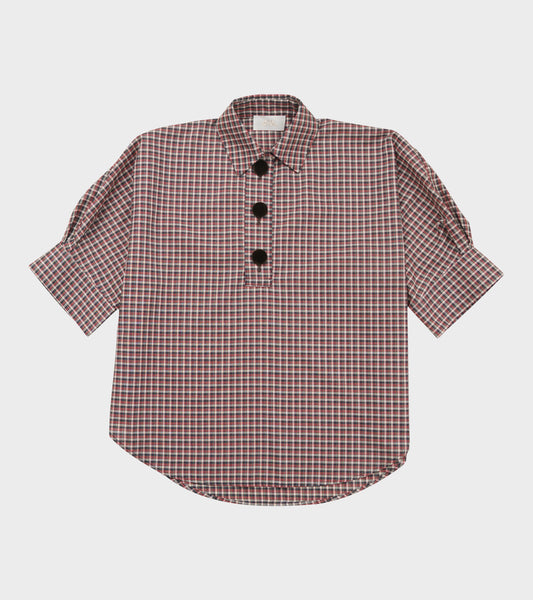 Lisbeth Blouse Red/Black Check