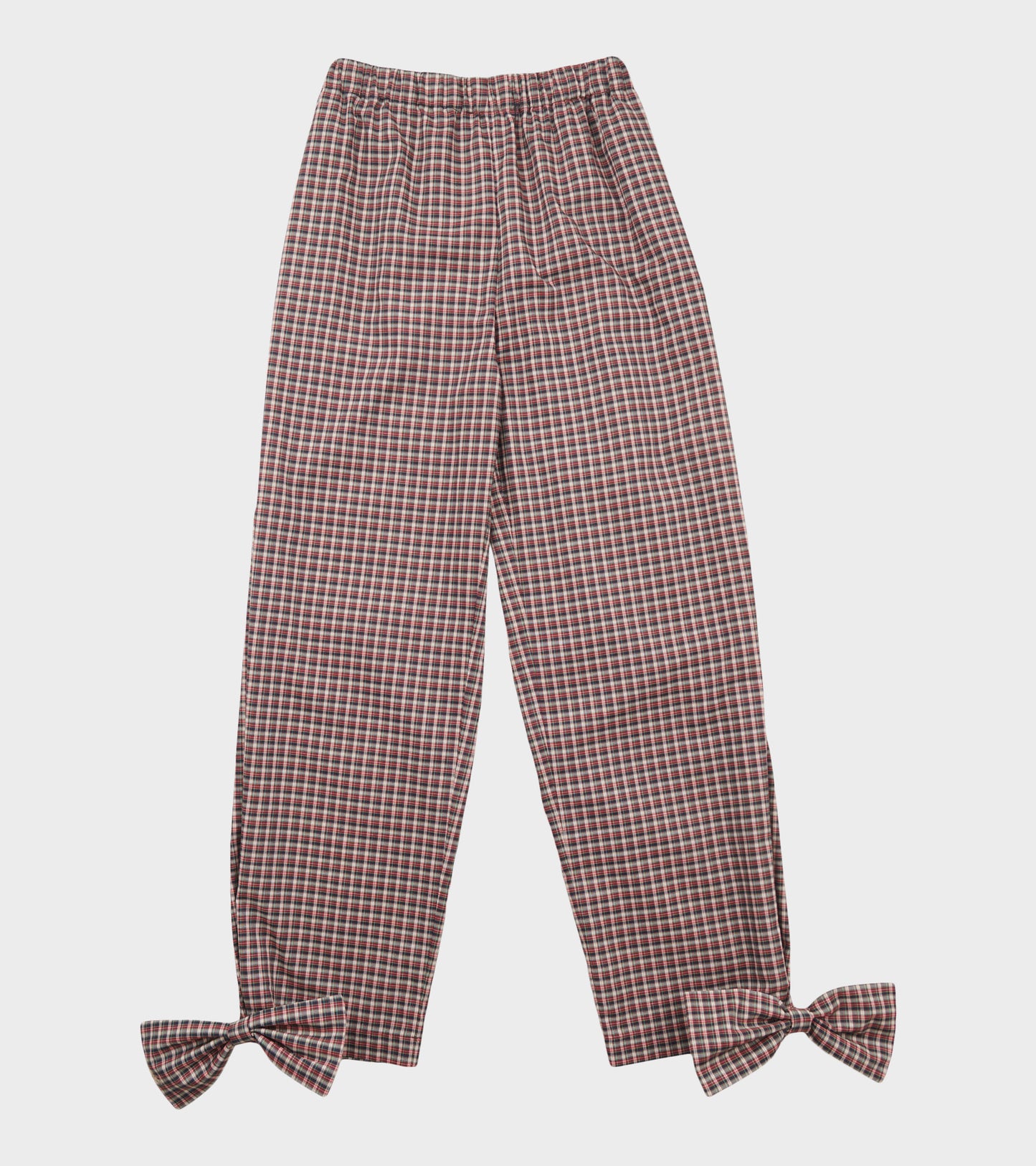 Coco Pants W. Bows Red/Black Check