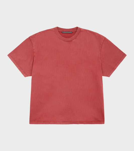 Back Logo Box Tee Vintage Red