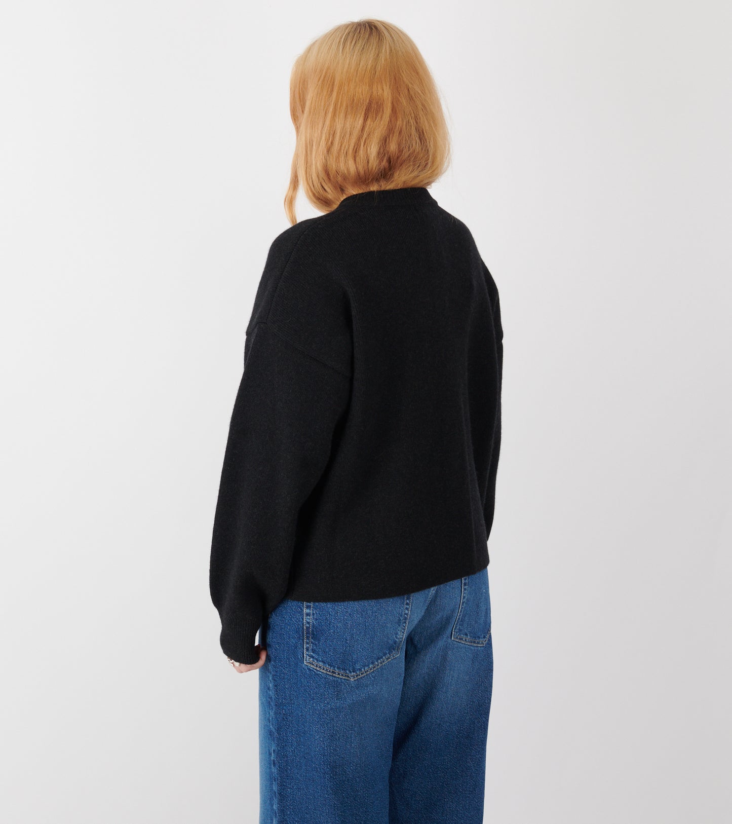 Merino Knit Cardigan Charcoal