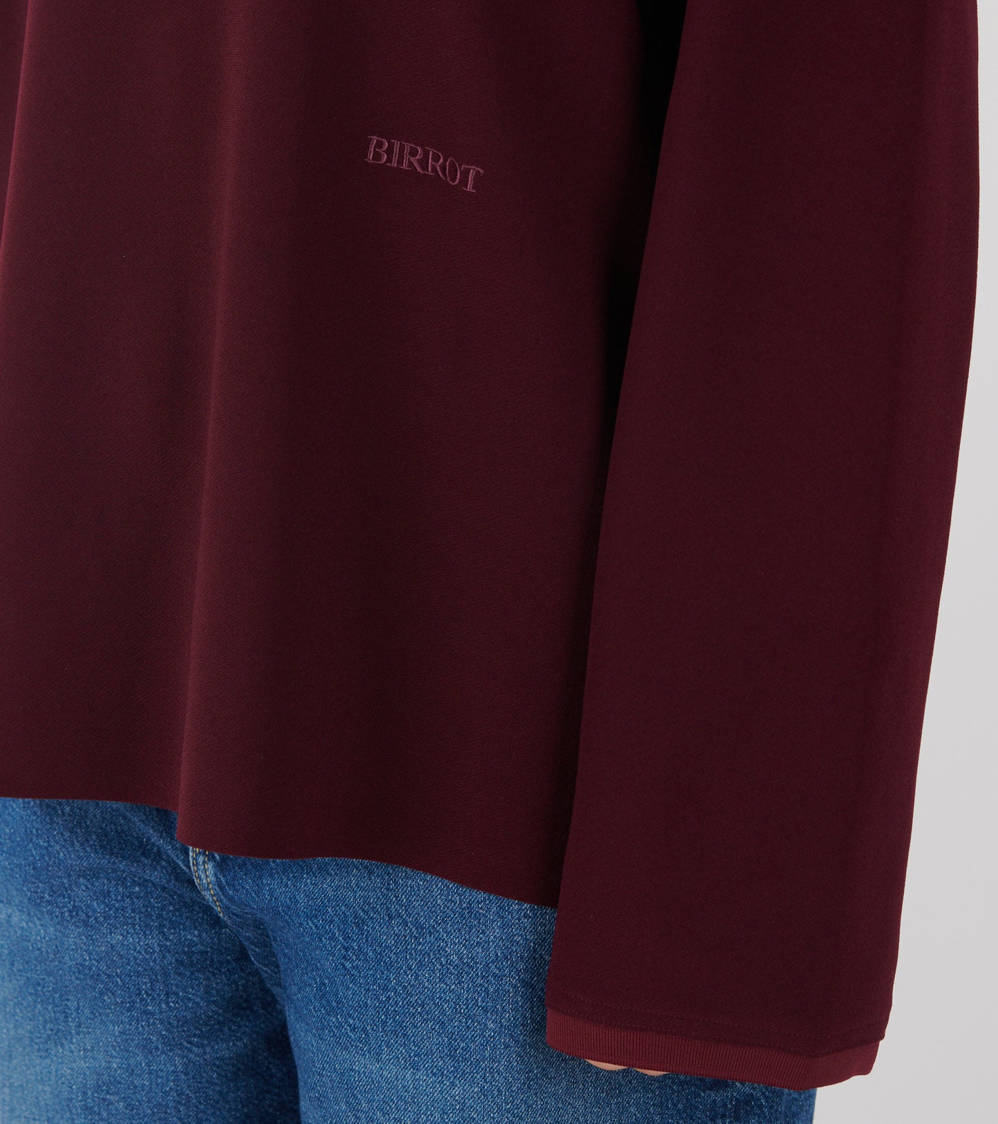 Lay2 Long-Sleeve Polo Maroon