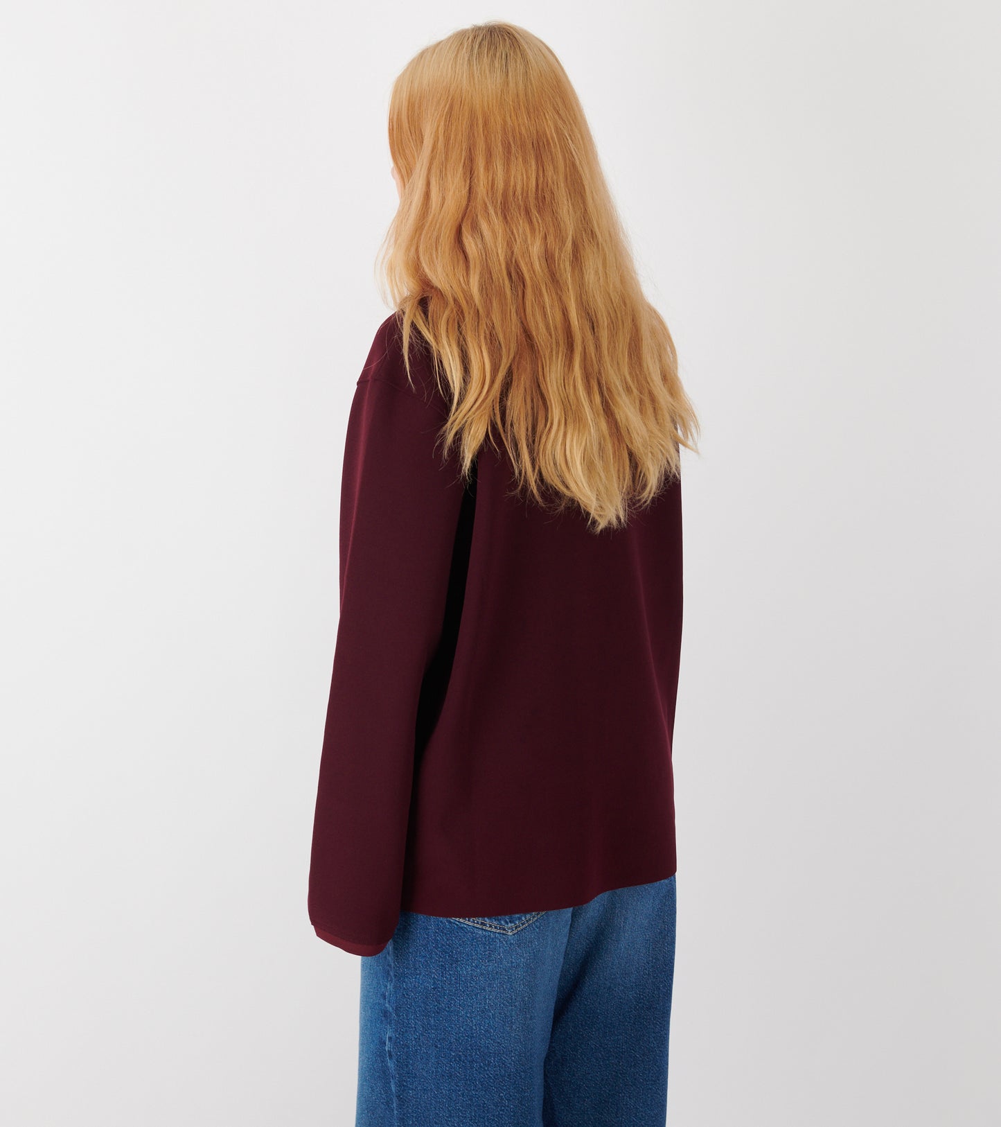 Lay2 Long-Sleeve Polo Maroon