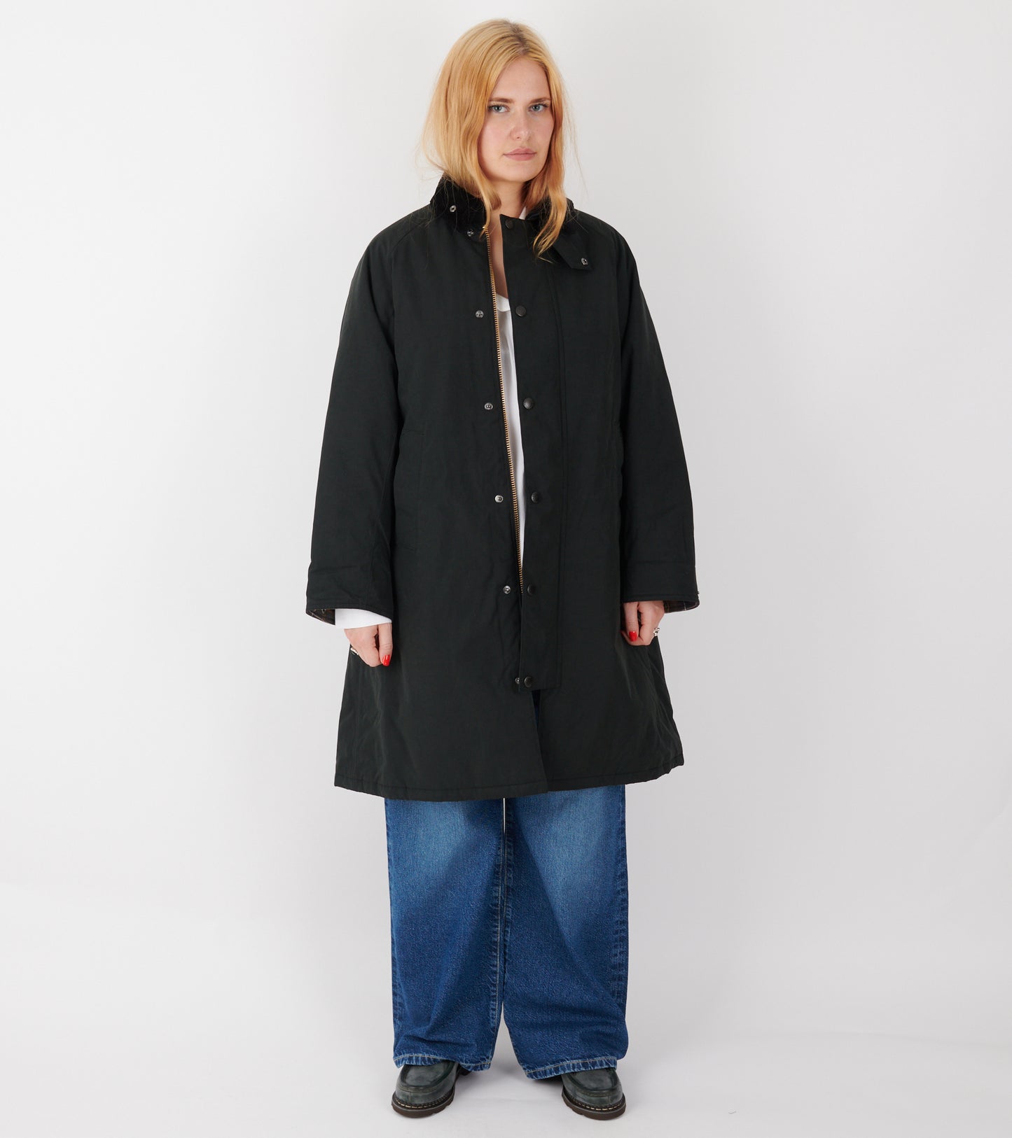 Barbour Modified Exmoor Wax Coat Black