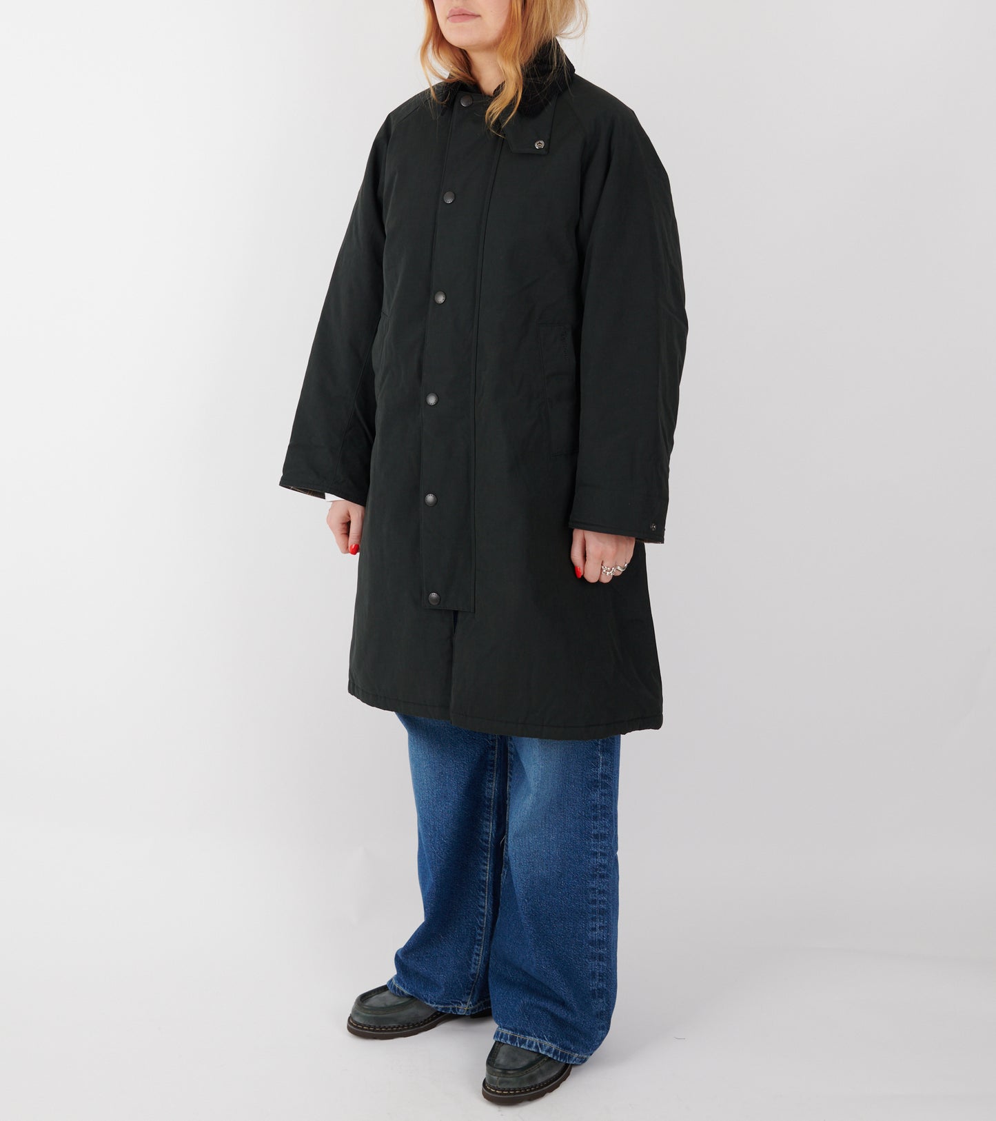 Barbour Modified Exmoor Wax Coat Black