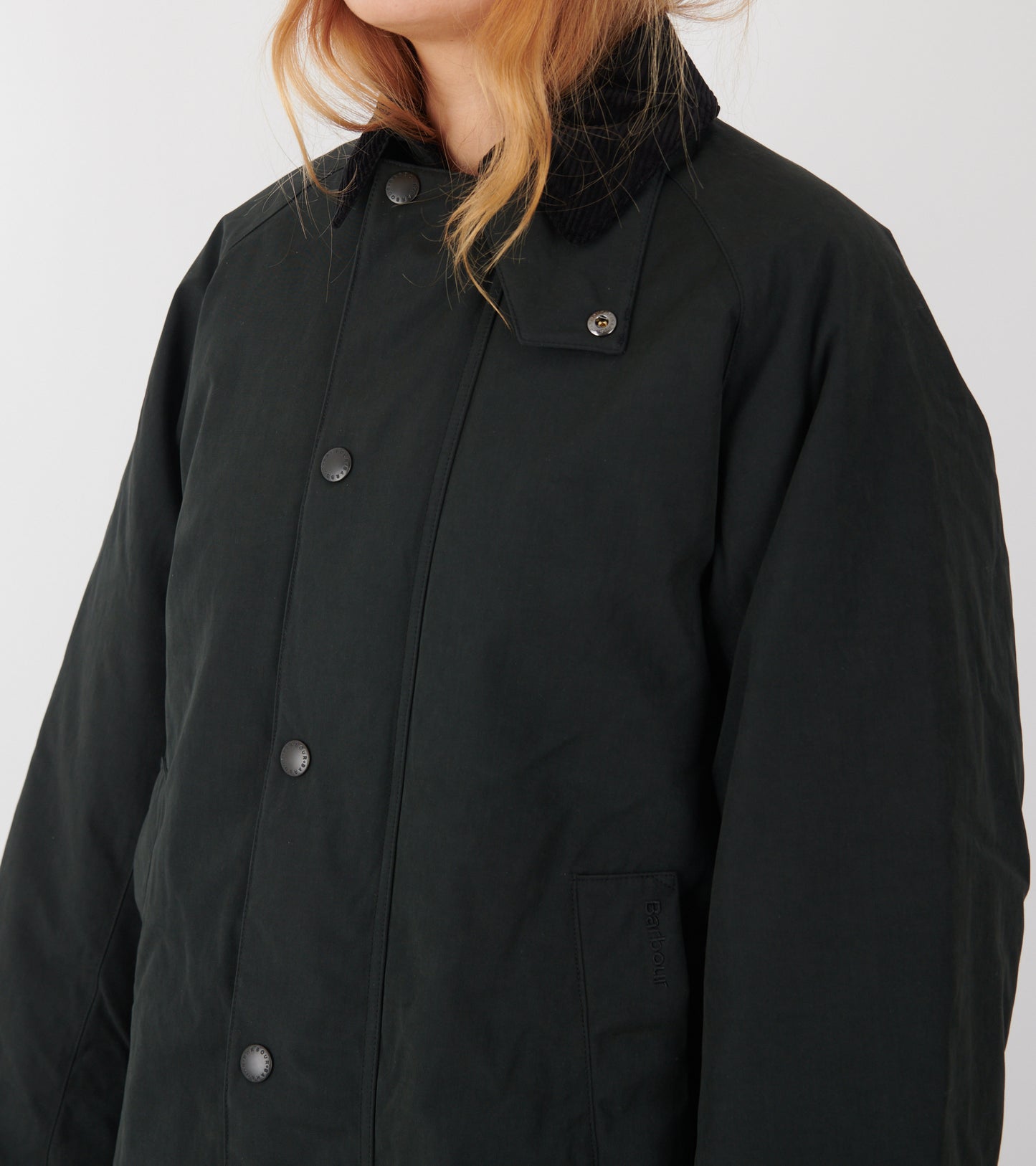Barbour Modified Exmoor Wax Coat Black