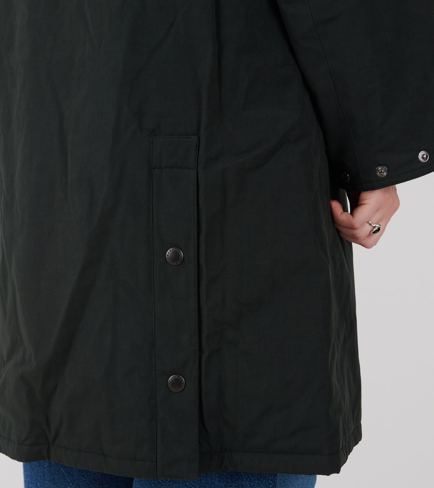 Barbour Modified Exmoor Wax Coat Black