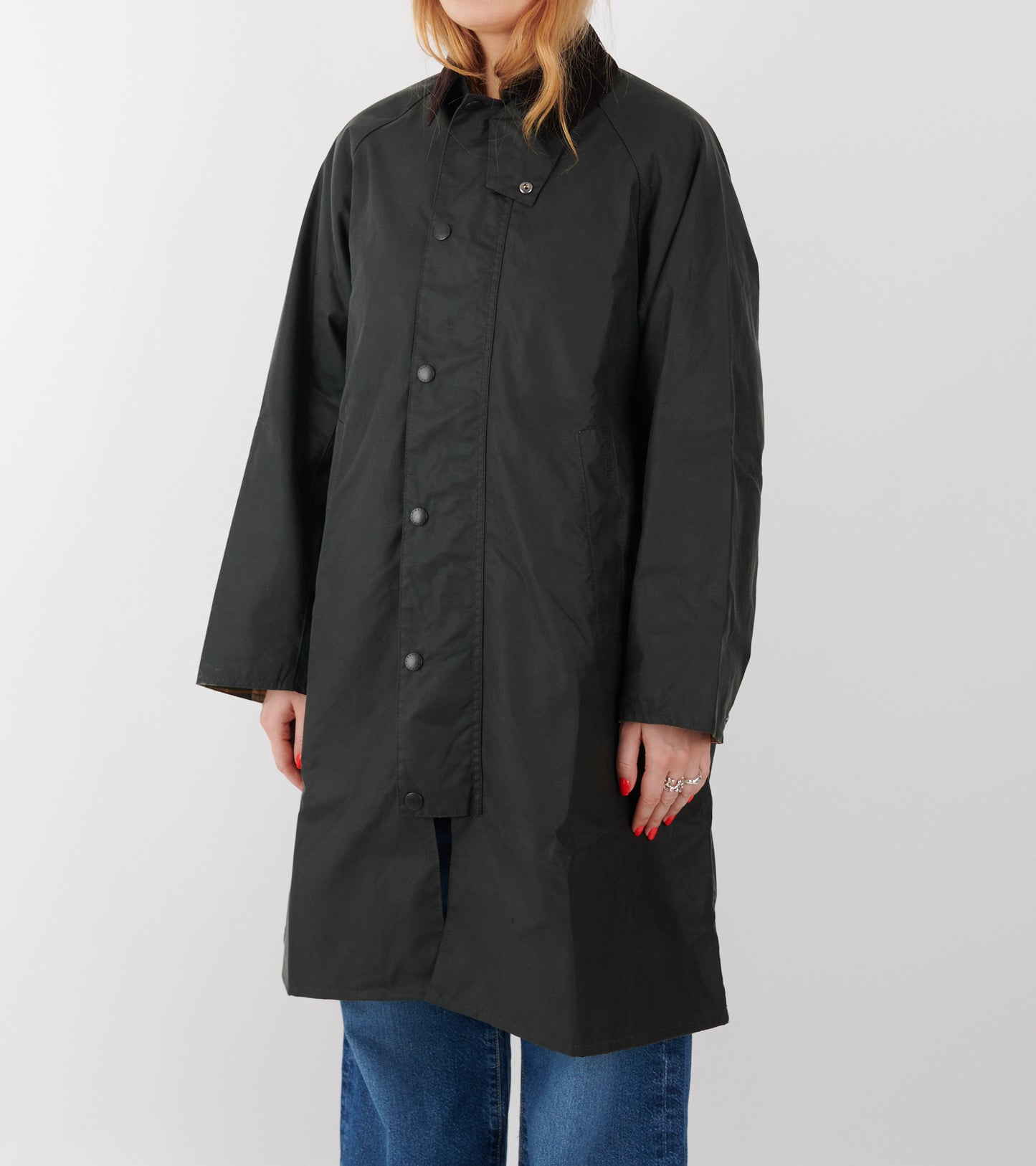 Barbour Modified Exmoor Wax Coat Sage