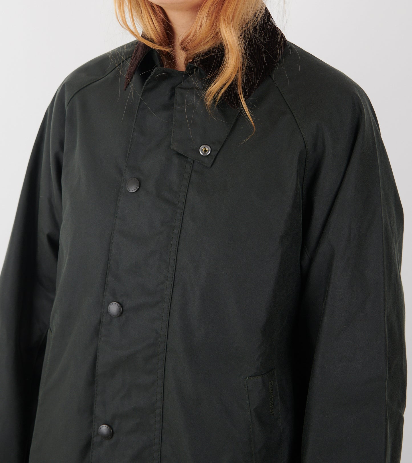 Barbour Modified Exmoor Wax Coat Sage