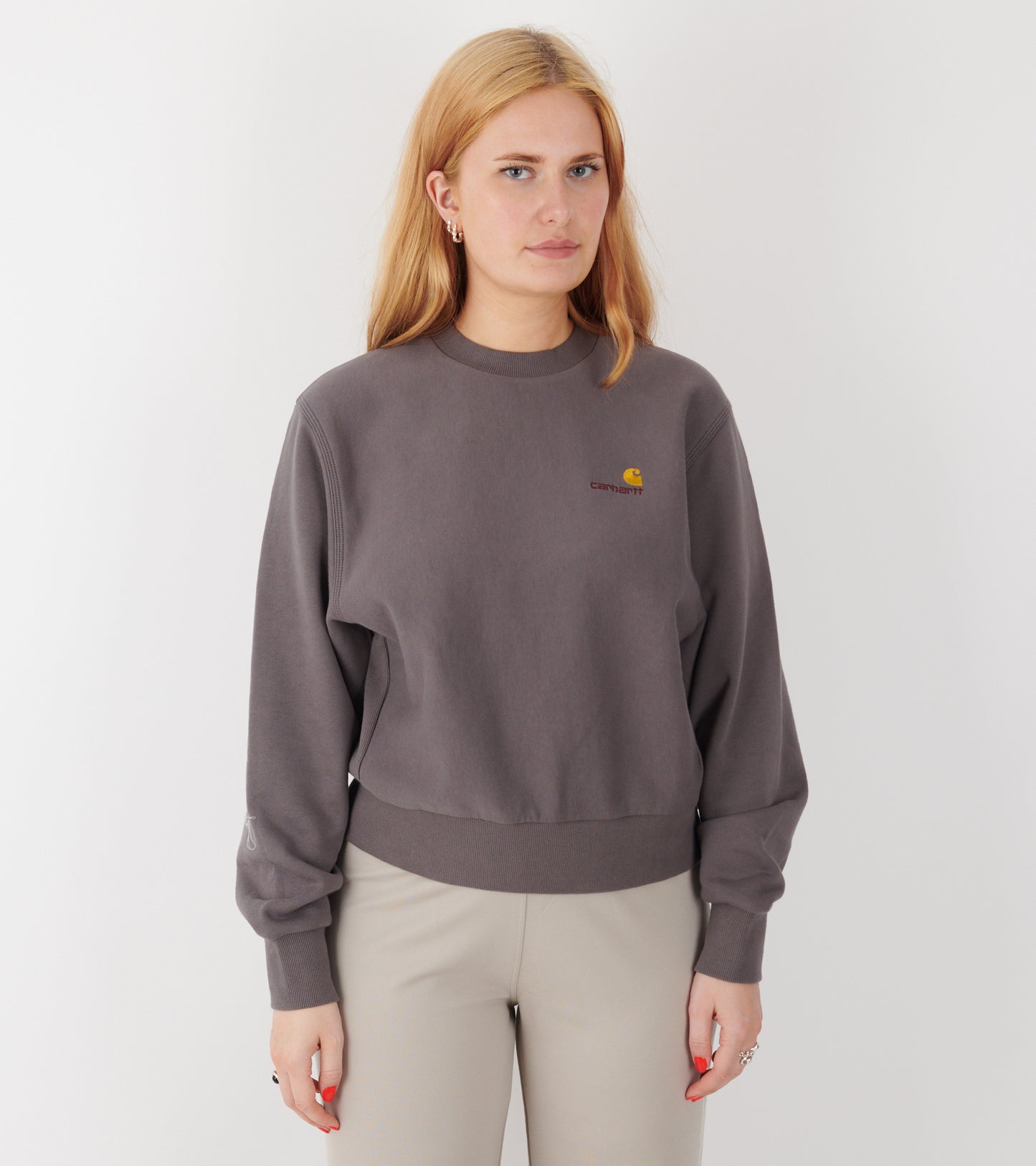 W American Script Sweat Porphyry