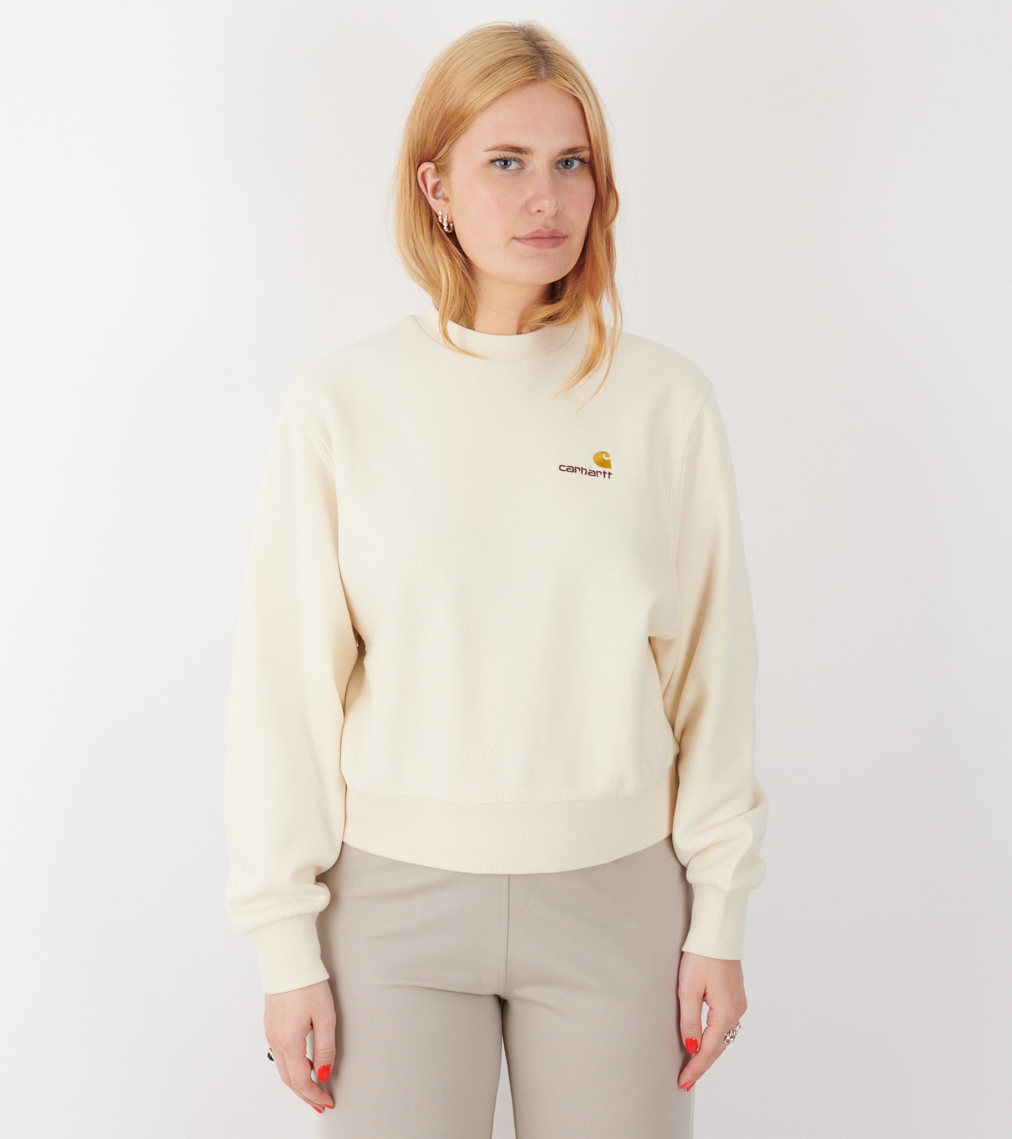 W American Script Sweatshirt Natural