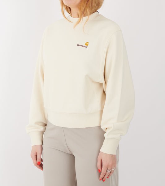 W American Script Sweatshirt Natural