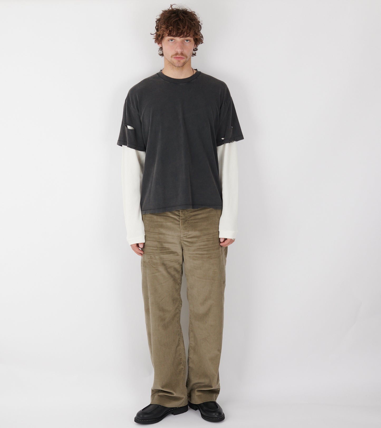 Layered Box Tee Vintage Black/Off-white