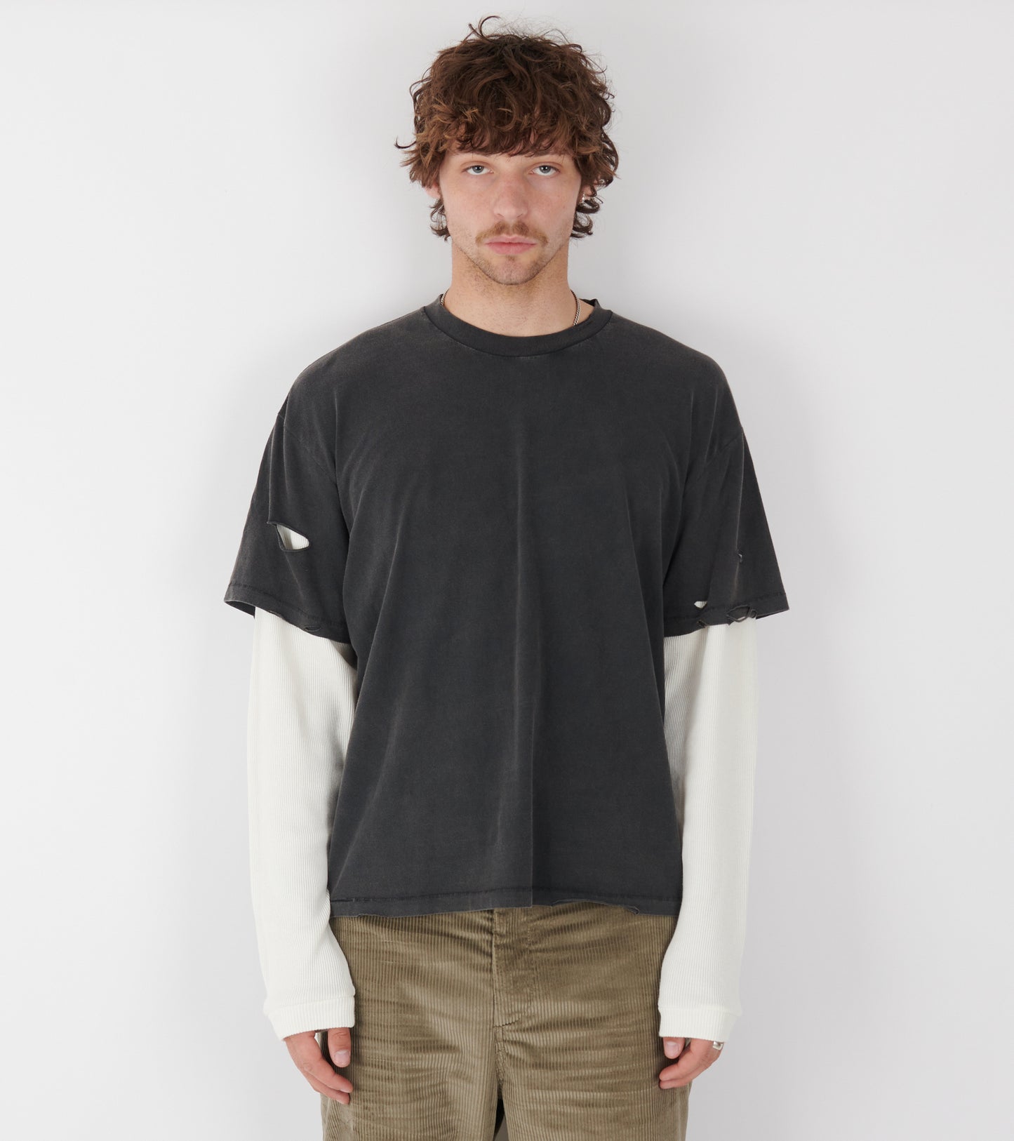 Layered Box Tee Vintage Black/Off-white