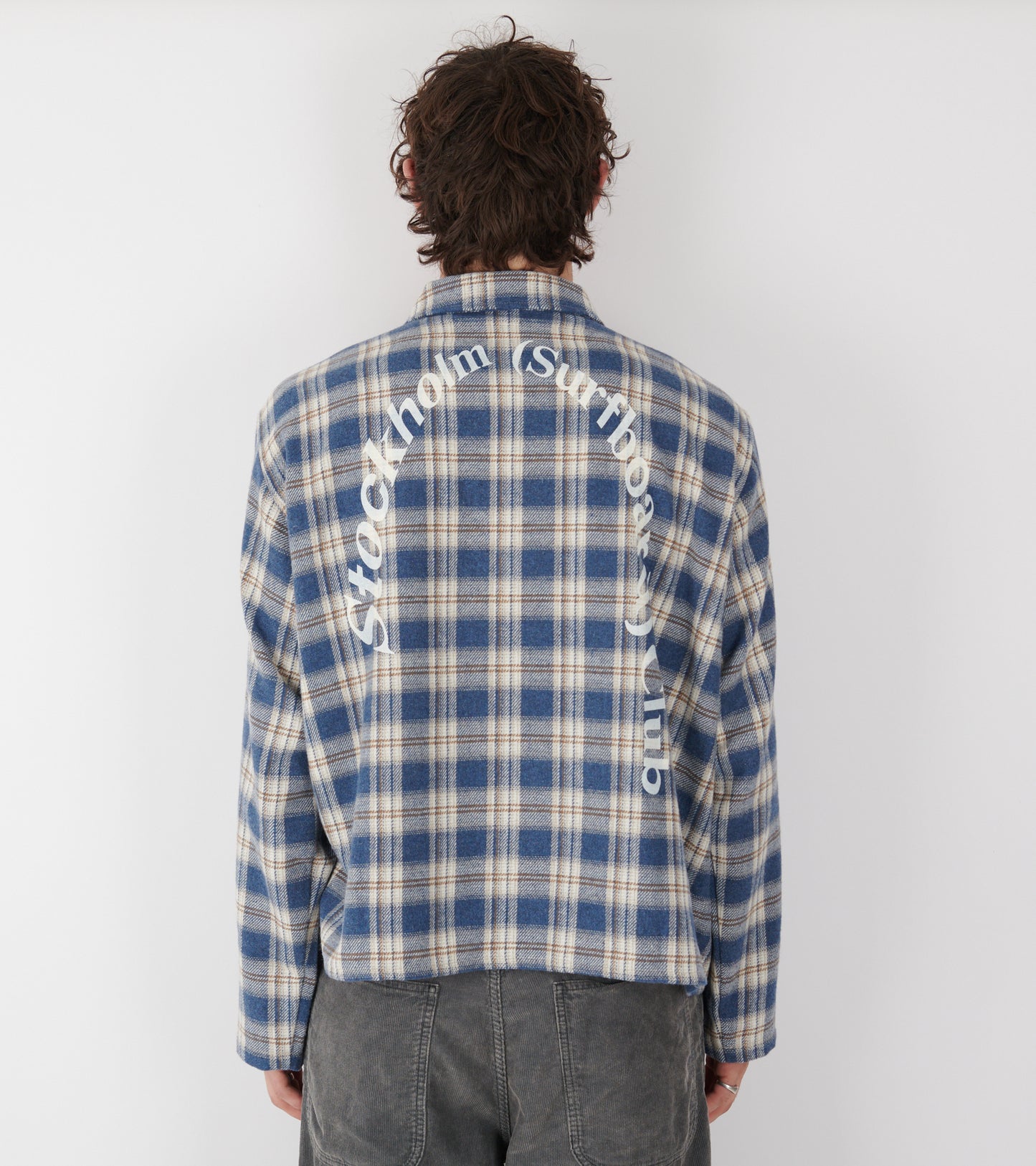 Club Flannel Check Overshirt Blue