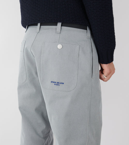 Nylon Tape Belt Trousers Blueish Grey