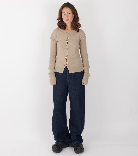 Caroline Cardigan Beige Melange