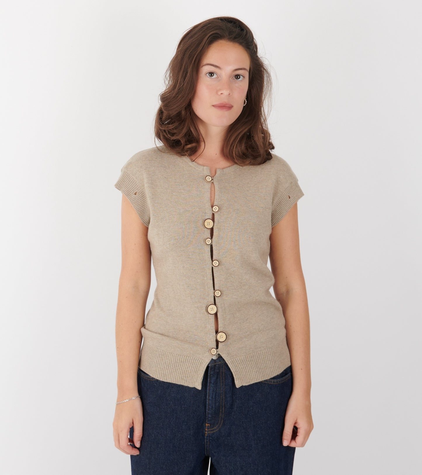 Caroline Cardigan Beige Melange