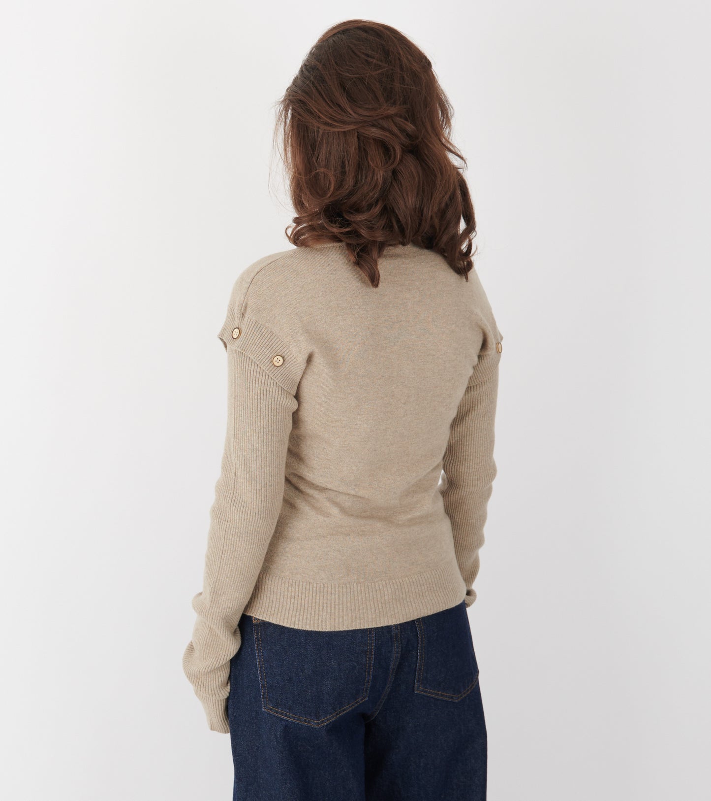 Caroline Cardigan Beige Melange