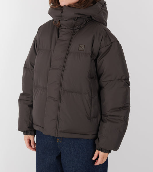 Dyngja Down Cropped Jacket Licorice