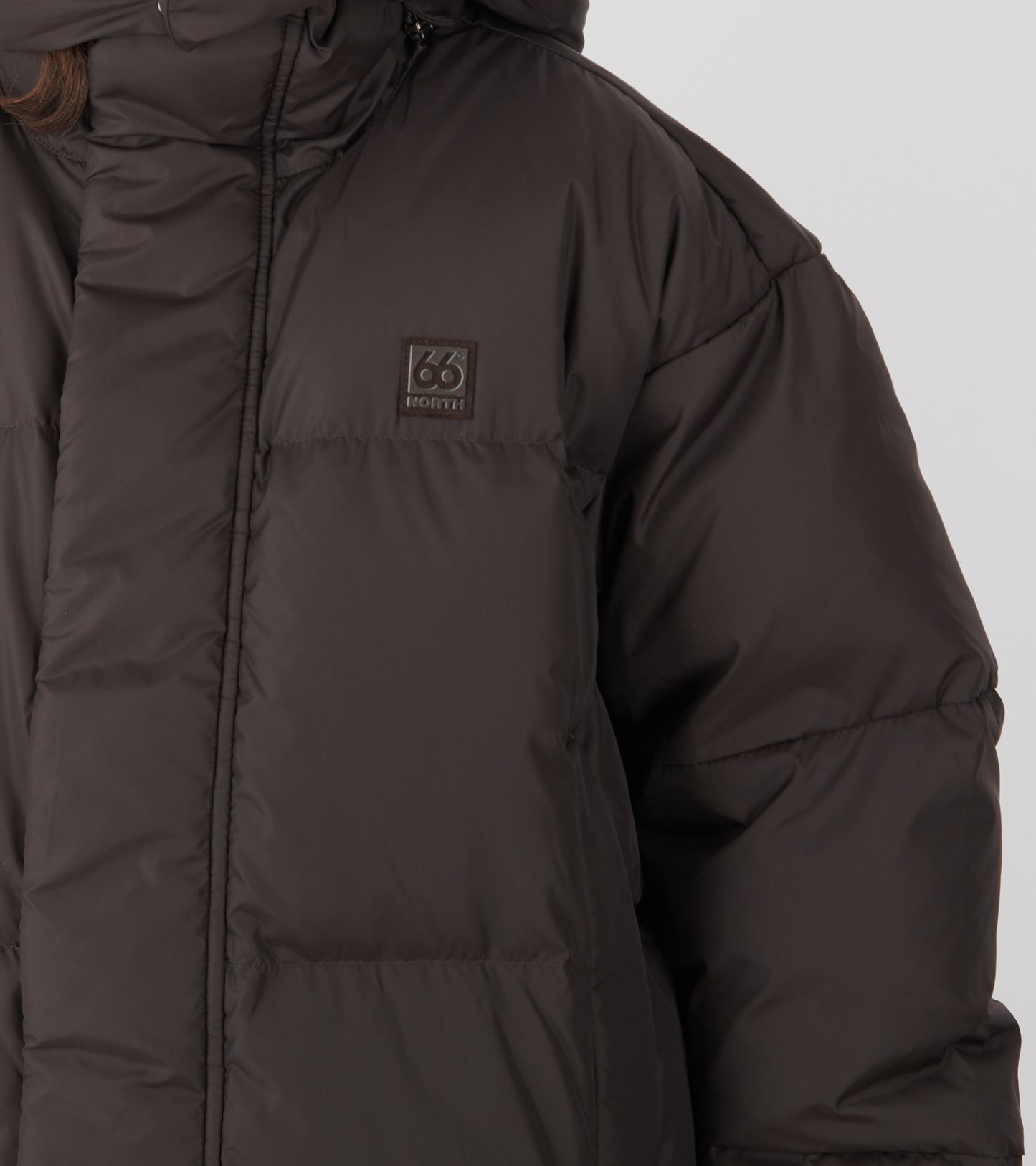 Dyngja Down Cropped Jacket Licorice