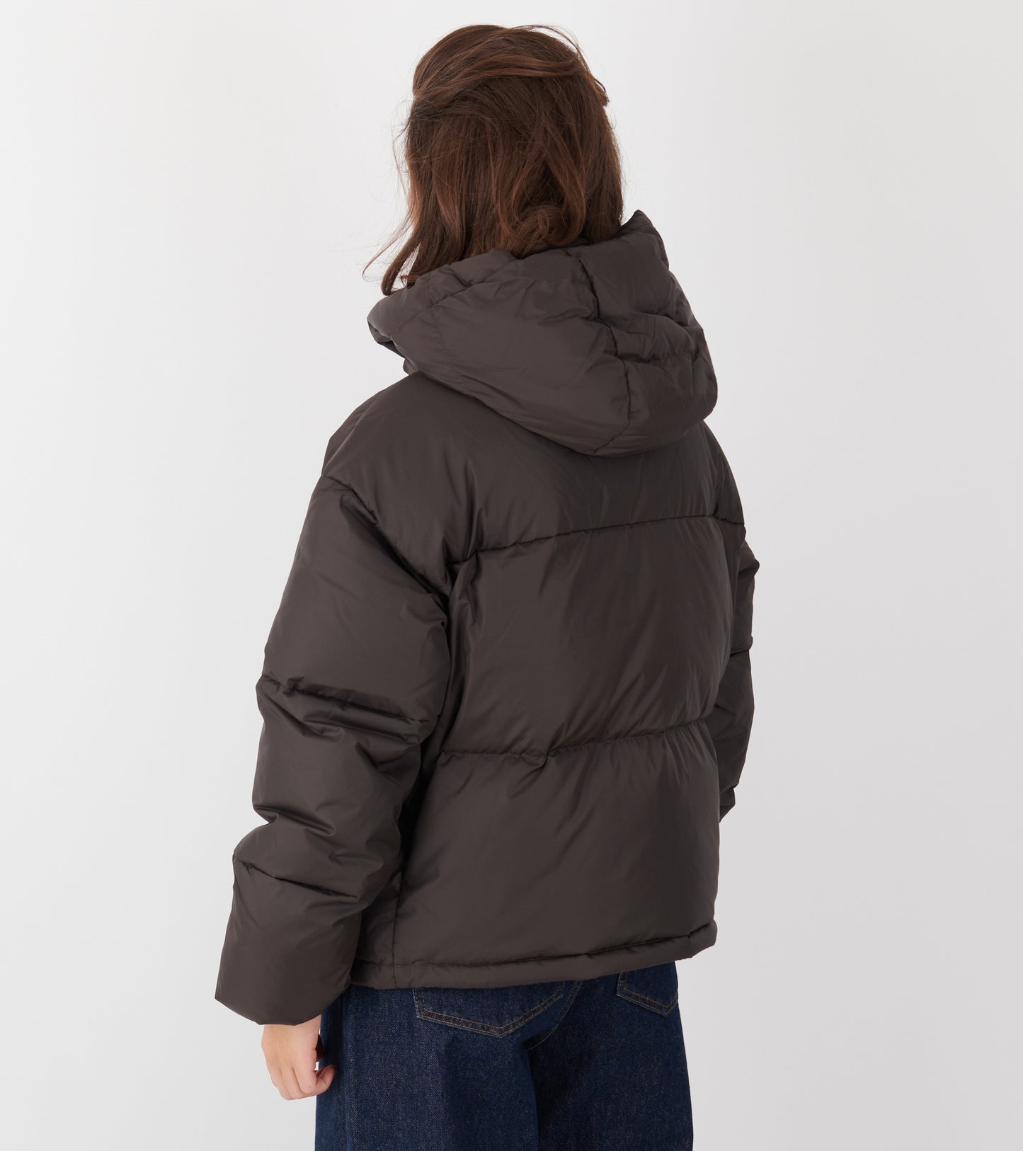Dyngja Down Cropped Jacket Licorice
