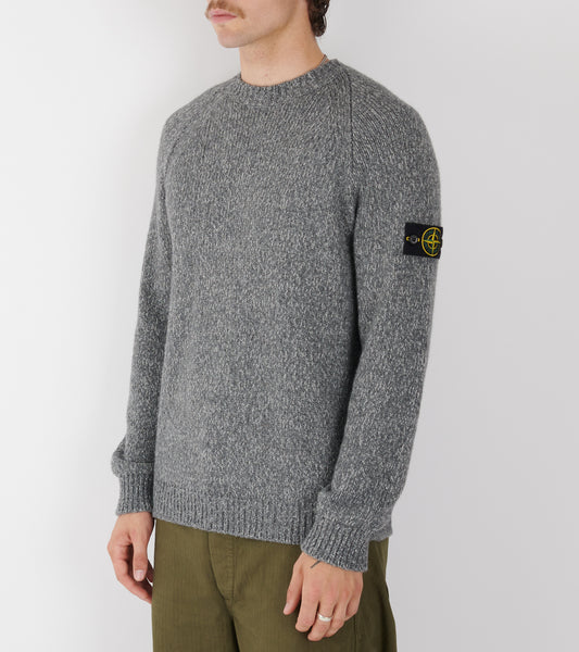 Wool Mix Crewneck Grey Melange