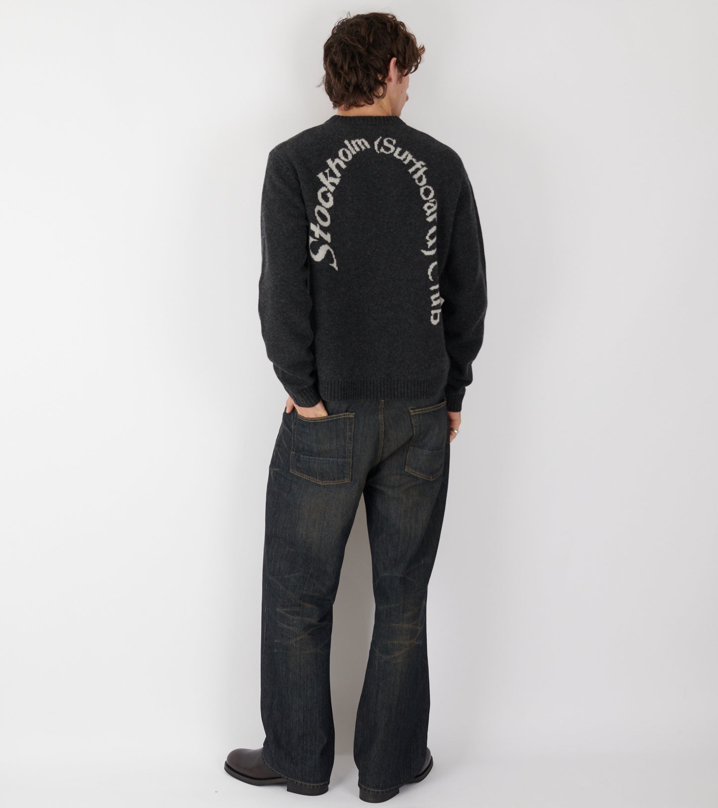 Logo Knit Sweater Black