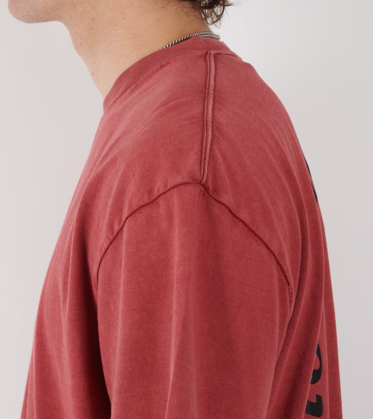 Back Logo Box Tee Vintage Red
