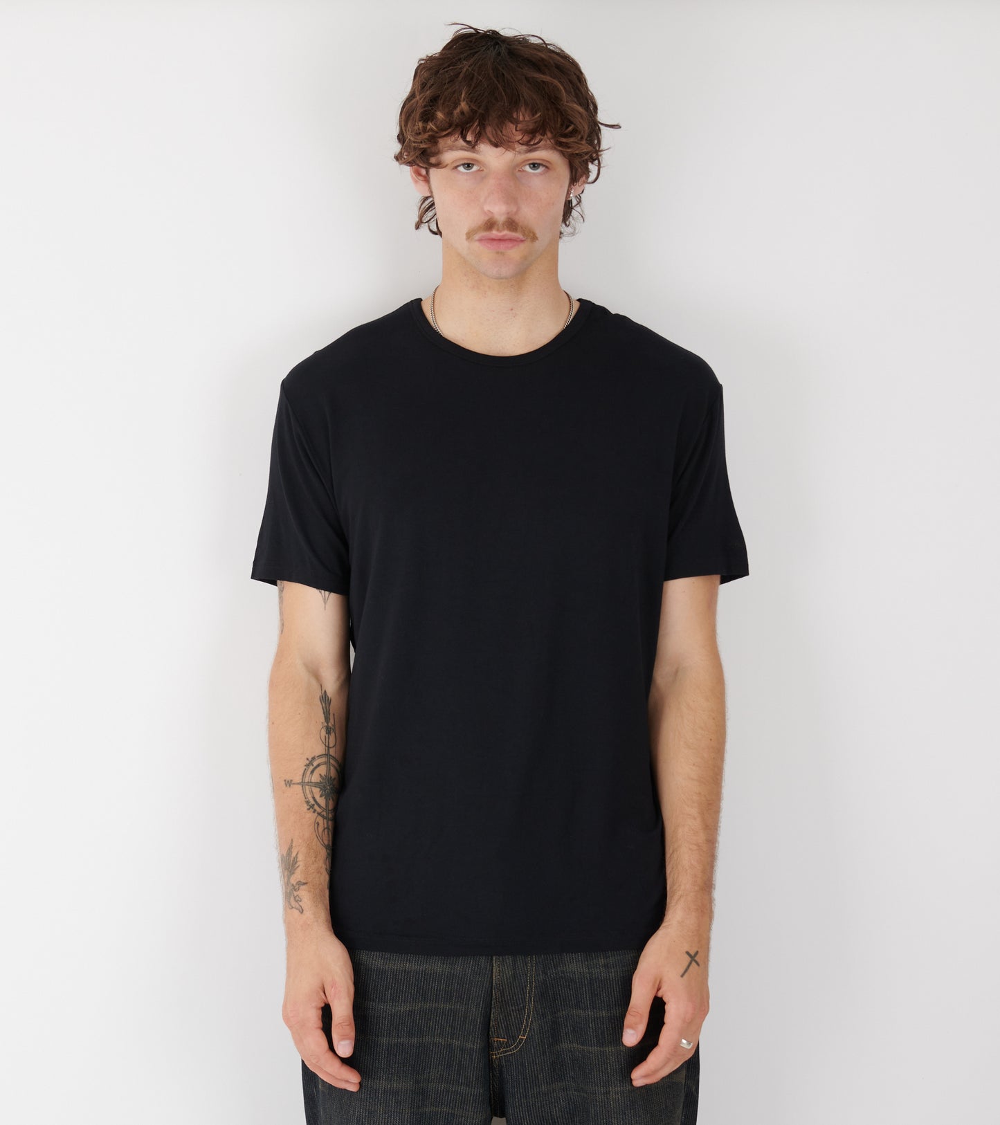 Modal T-shirt 3-pack Black