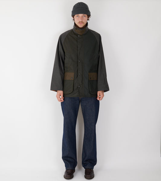Barbour Patchwork OS SG51 Sage Bedale Wax Jacket
