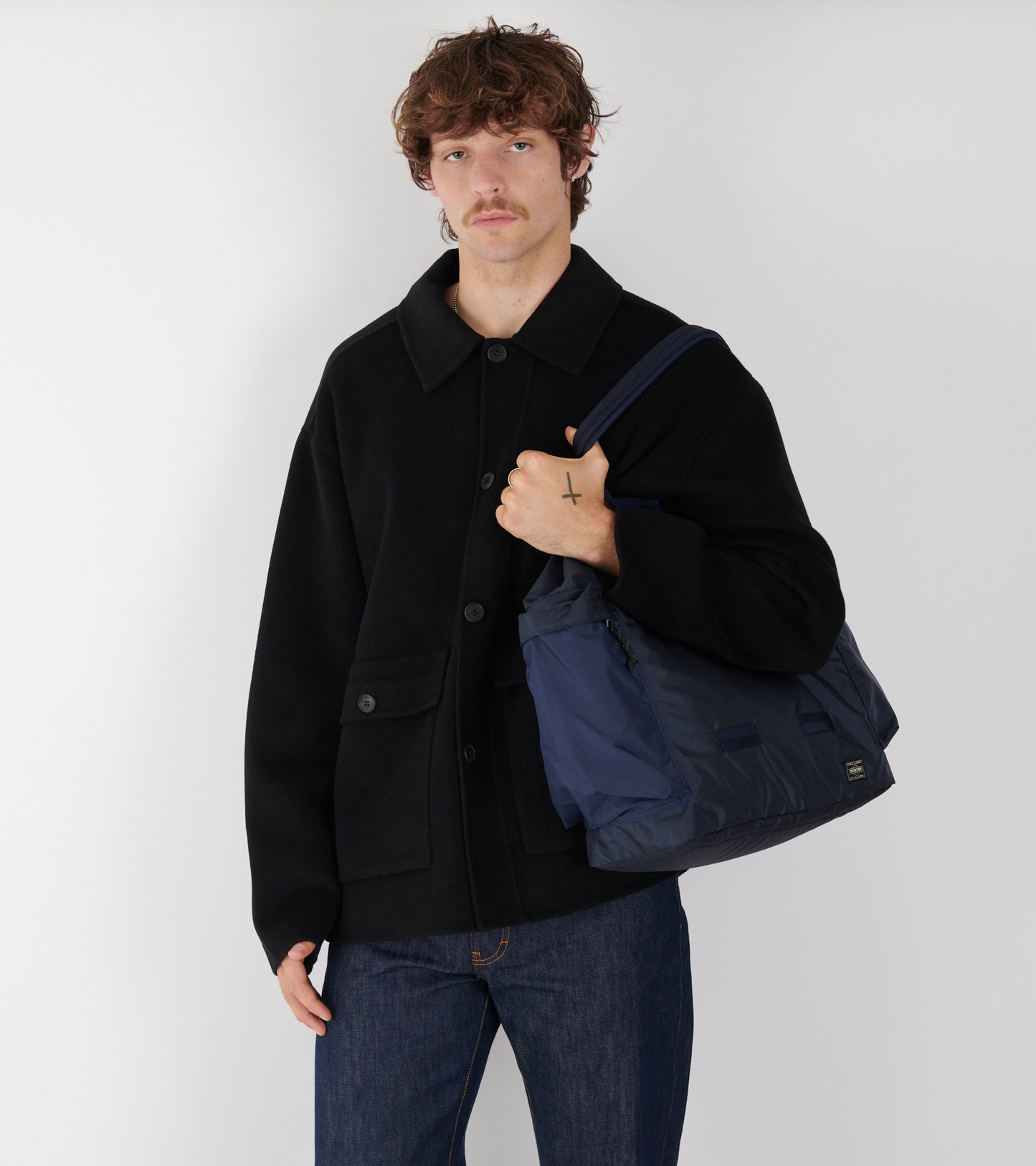 Force 2Way Tote Bag Navy