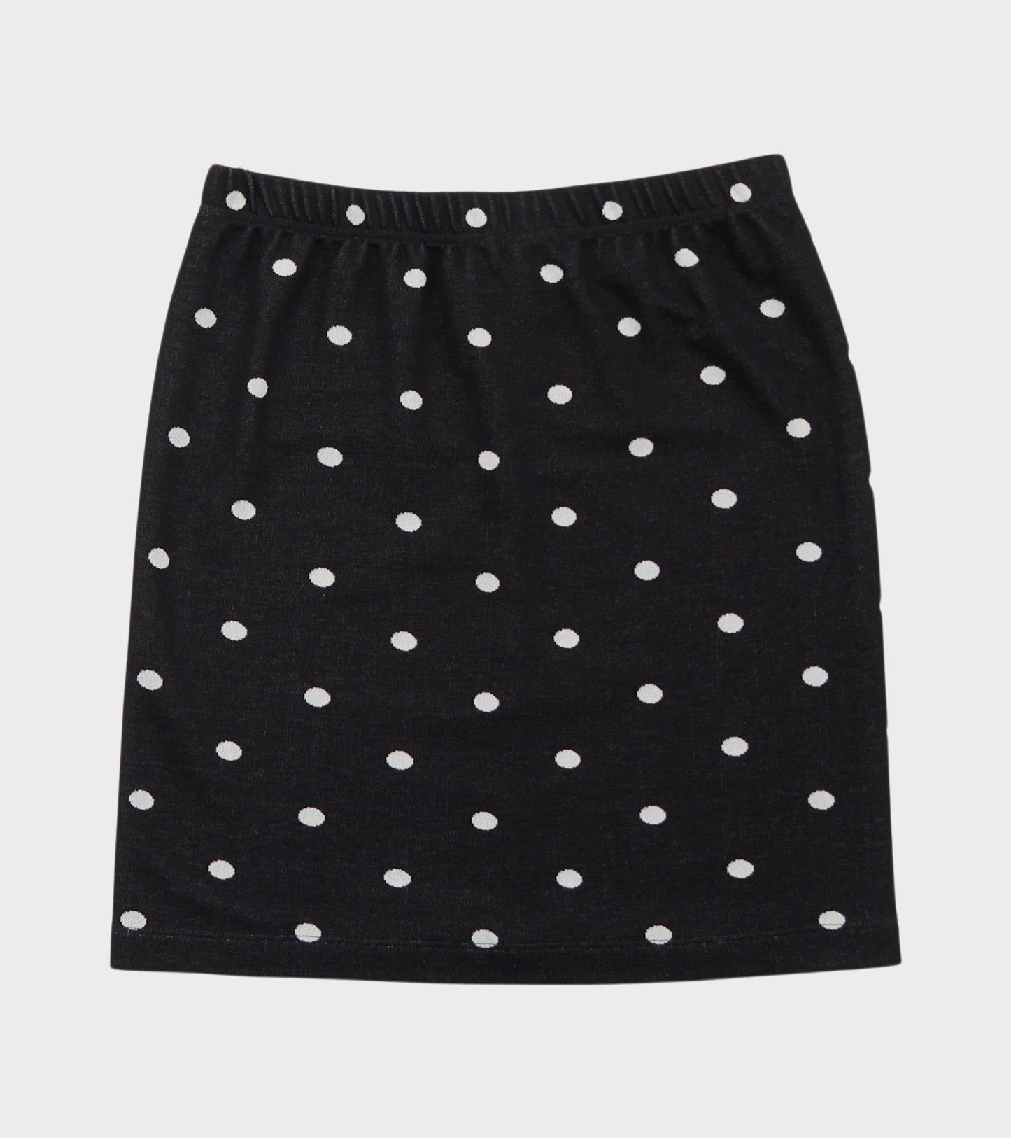Jaquard Dot Skirt Black/Ecru