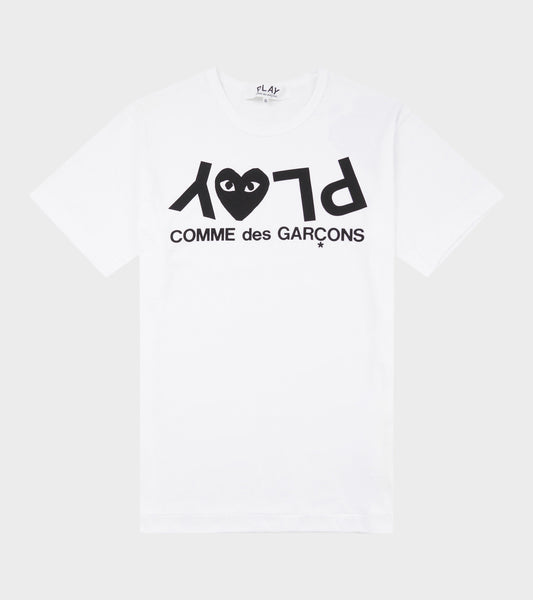 U Logo Print T-shirt White