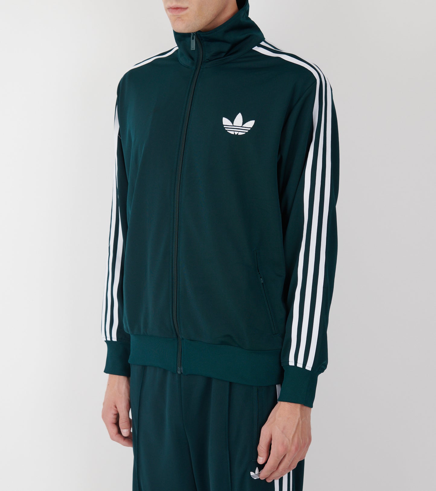 Firebird Track Top Aurora Ivy/White