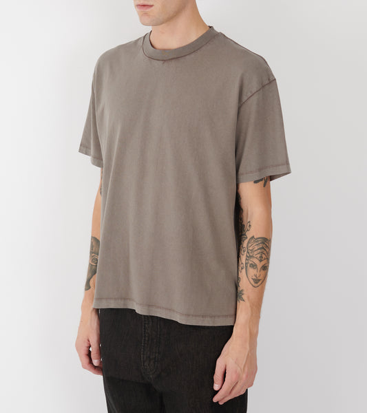 Back Logo Box Tee Earth Brown