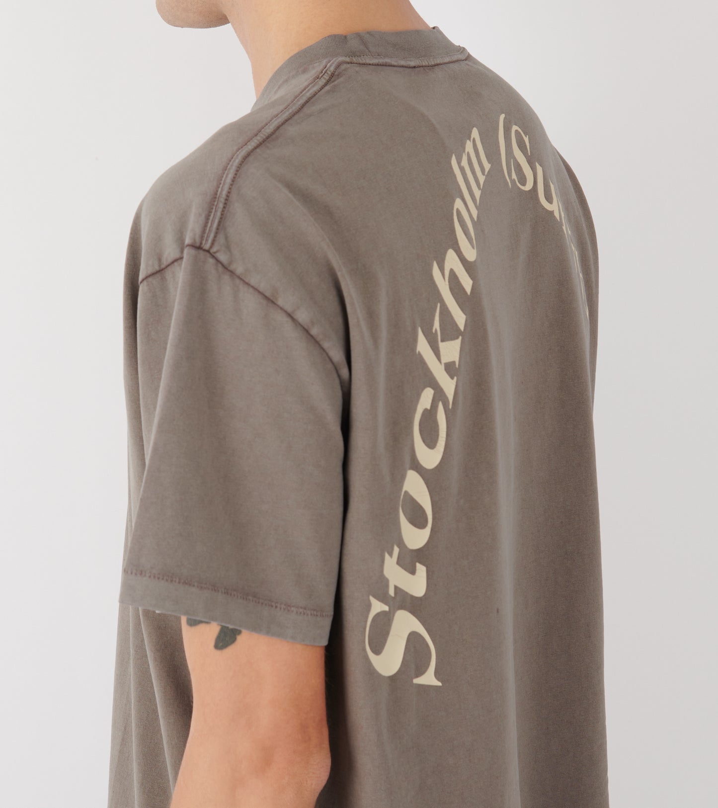 Back Logo Box Tee Earth Brown