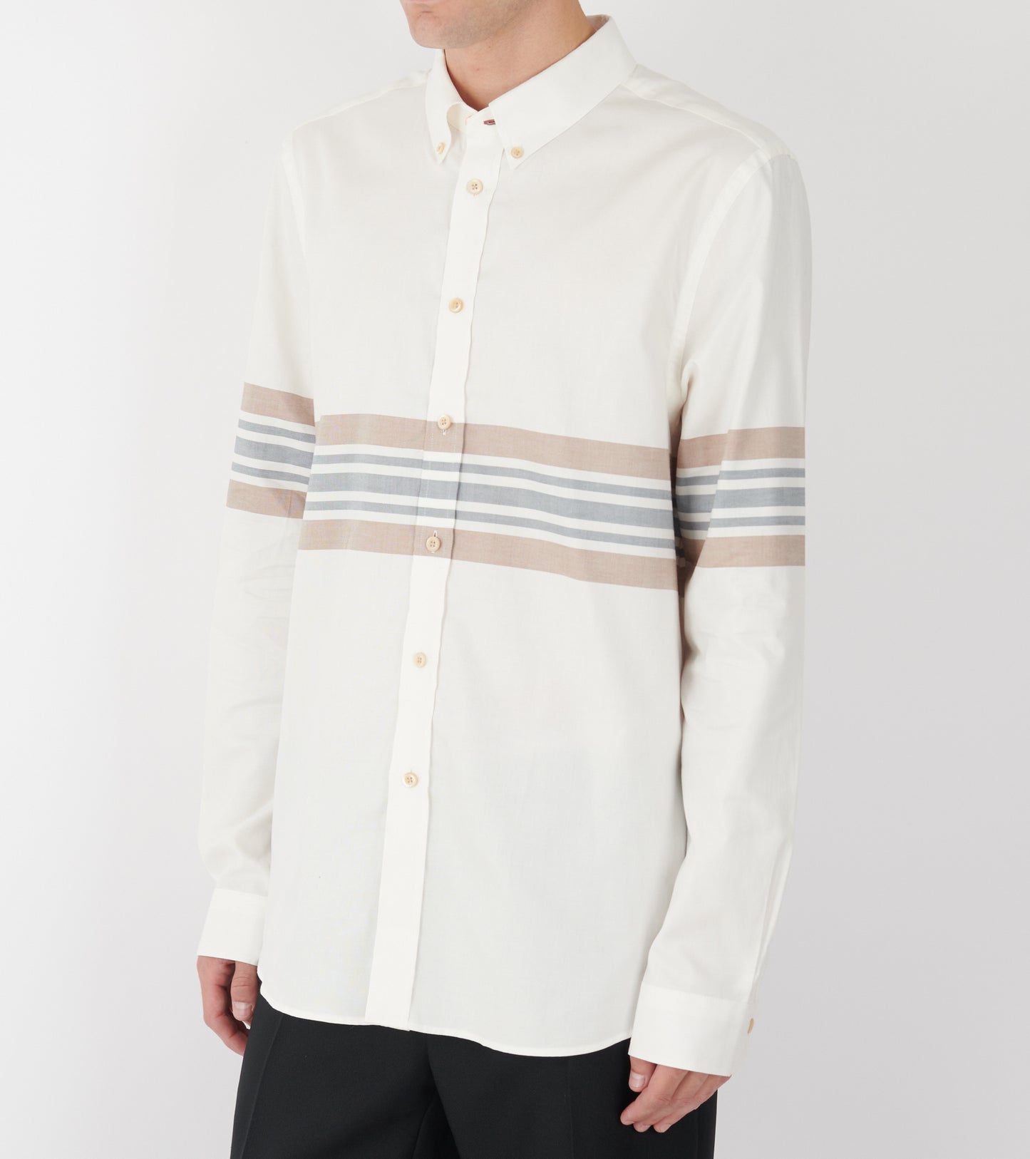 Striped Shirt White/Beige/Navy