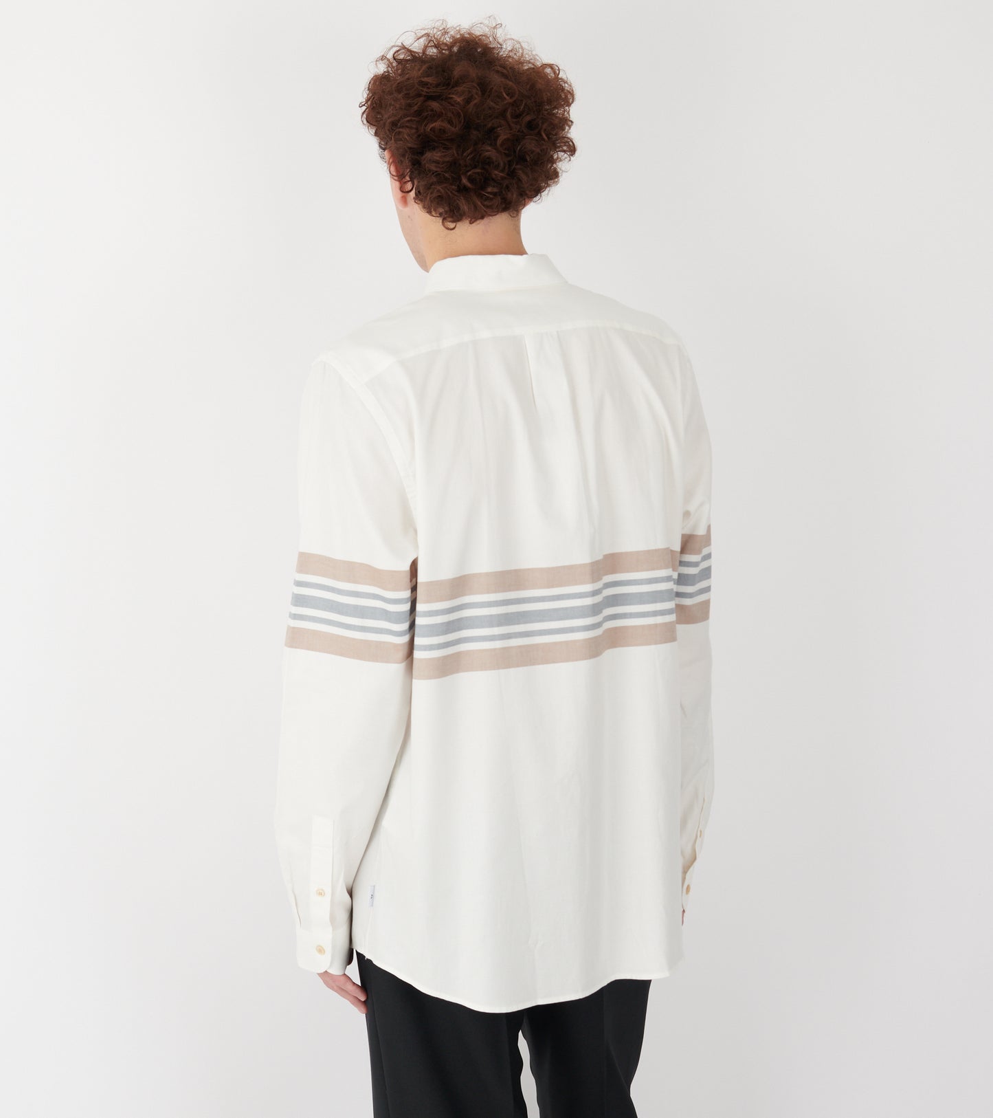Striped Shirt White/Beige/Navy
